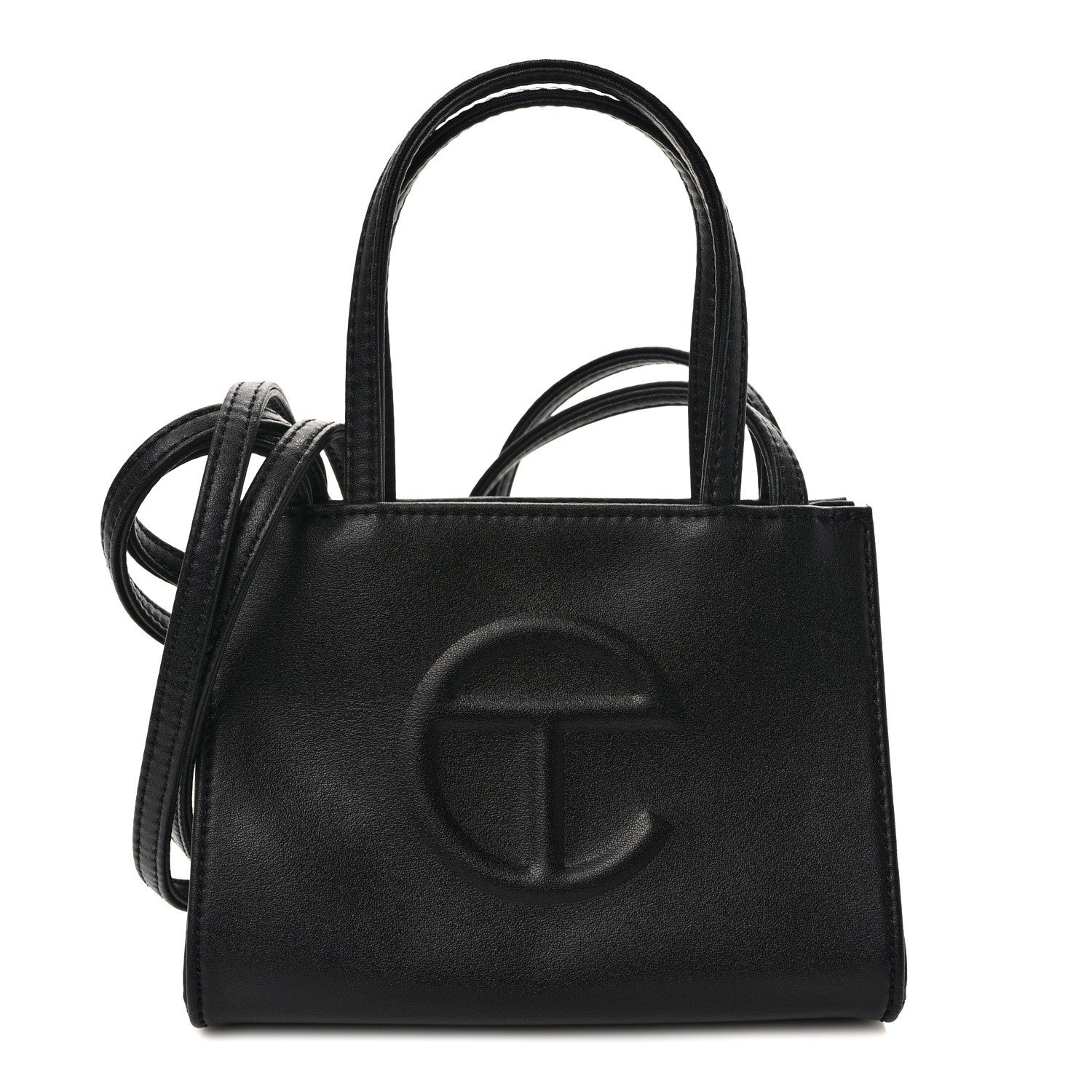 Telfar Vegan Leather Small Shopping Bag Black 1 of 7