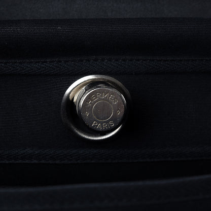 Hermes Toile Vache Calfskin Herbag 30 PM Black 9 of 22