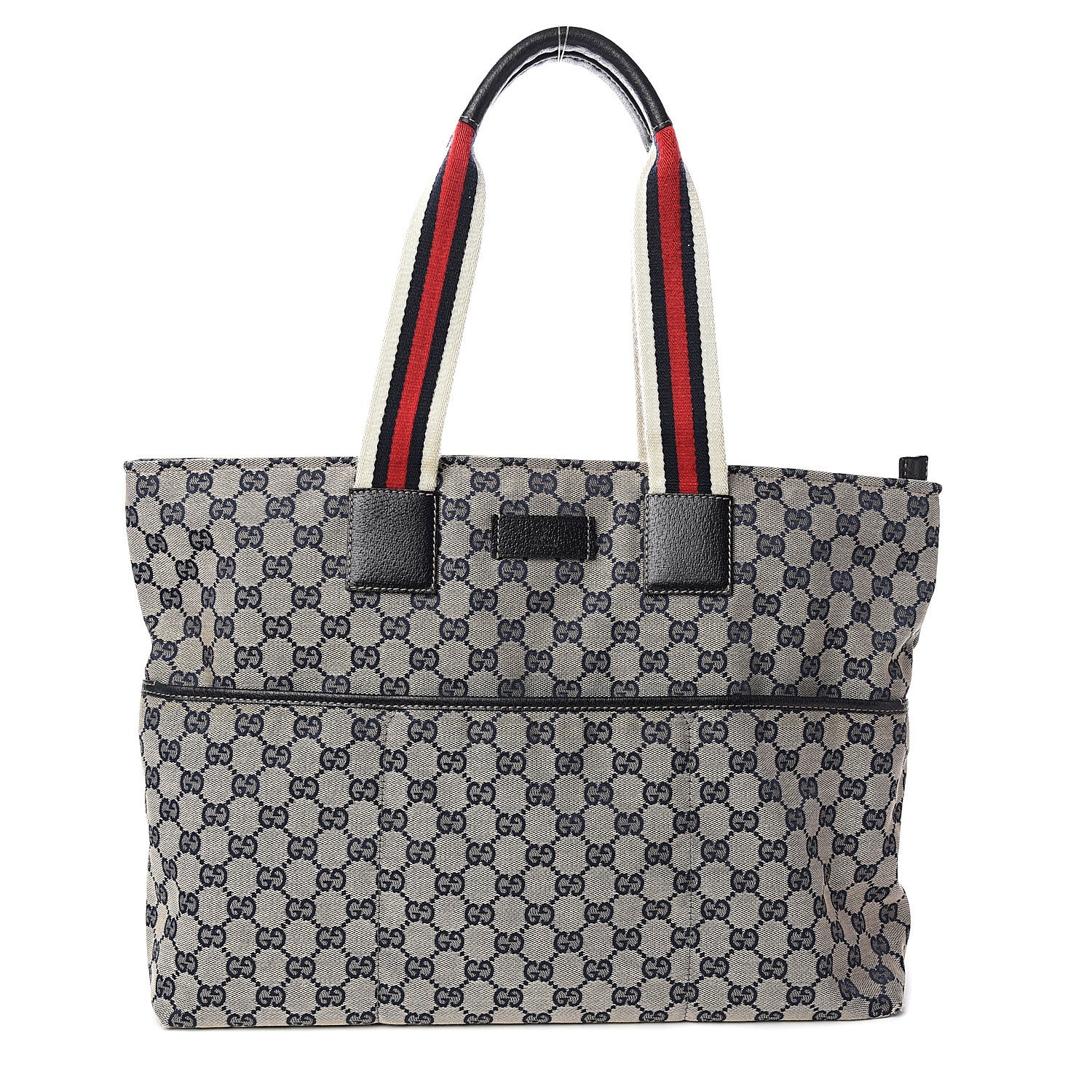 Gucci Monogram Web Large Diaper Tote Navy 1 of 13