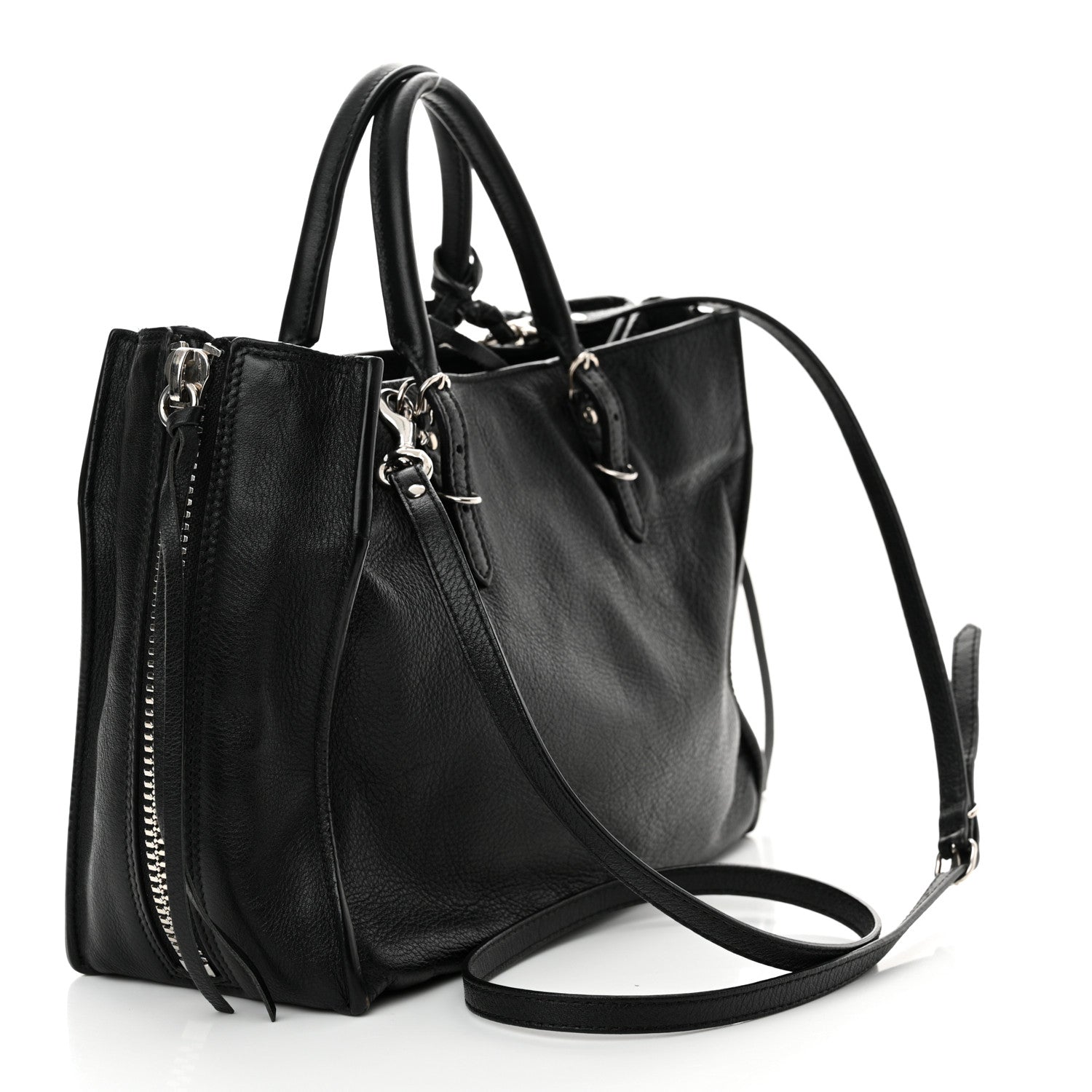 Balenciaga Calfskin Papier Mini A4 Tote Black 4 of 15