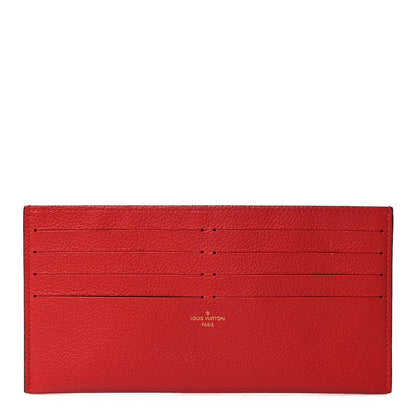 Louis Vuitton Calfskin Felicie Card Holder Insert Cherry 1 of 7
