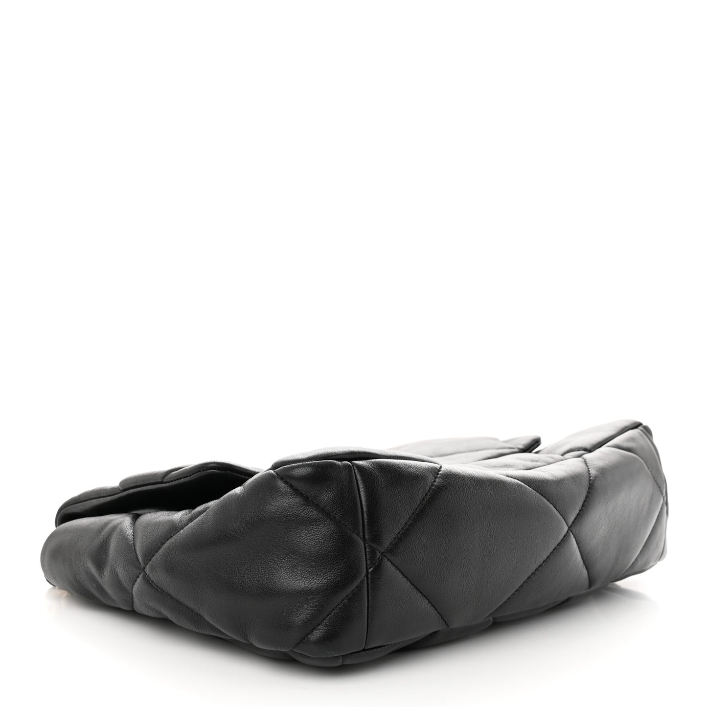 Lambskin Quilted Large Chanel 19 Flap Black