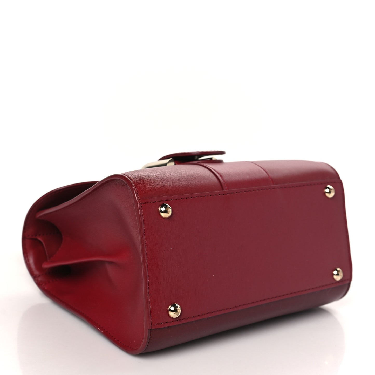 Box Calfskin Mini Brillant Satchel Red