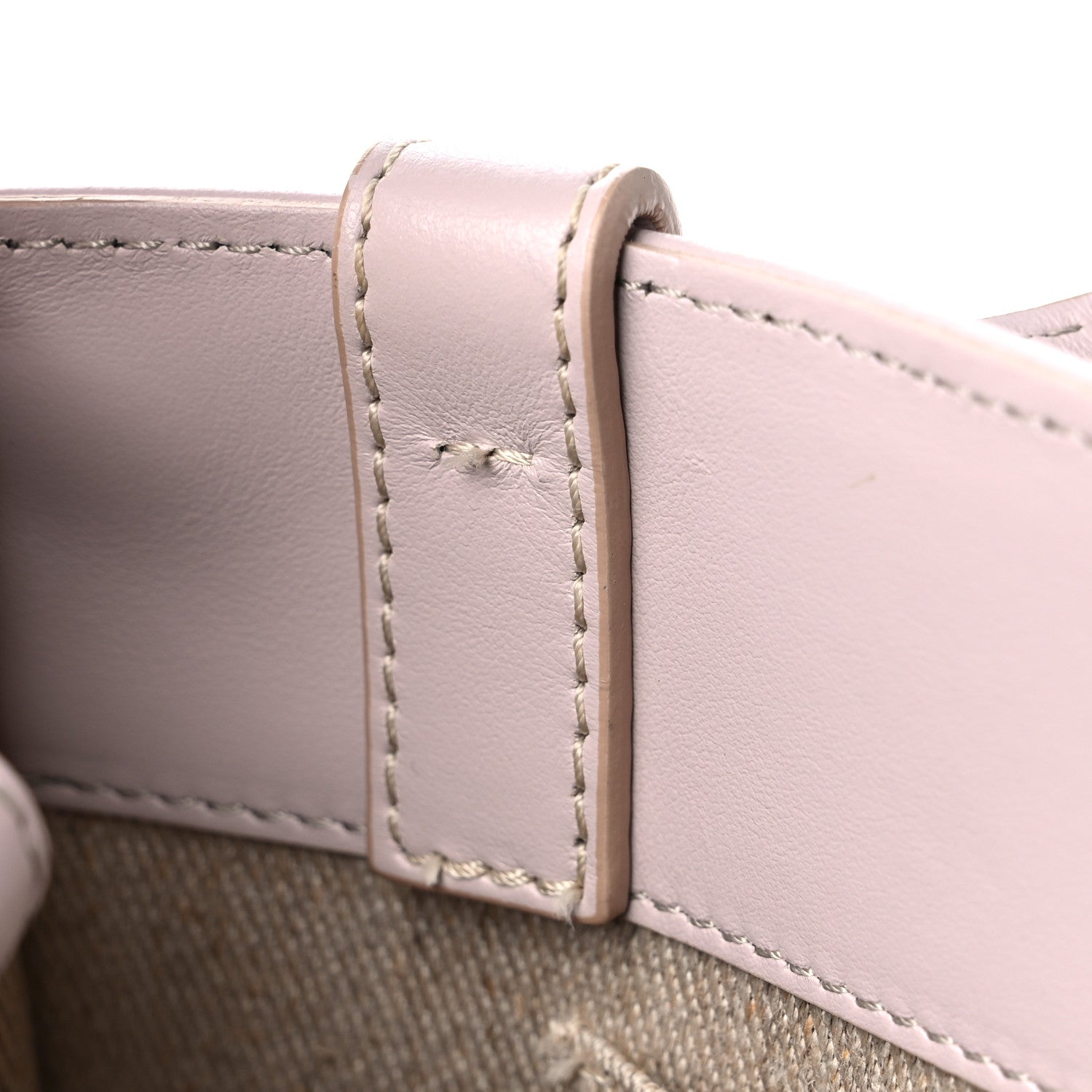 Chloe Calfskin Small Woody Ribbon Tote Cement Pink 12 of 13