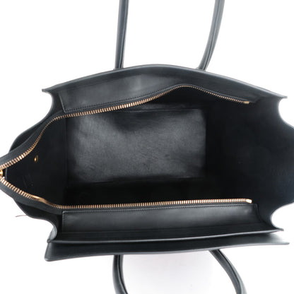 Celine Smooth Calfskin Goat Fur Mini Luggage Brown 5 of 7