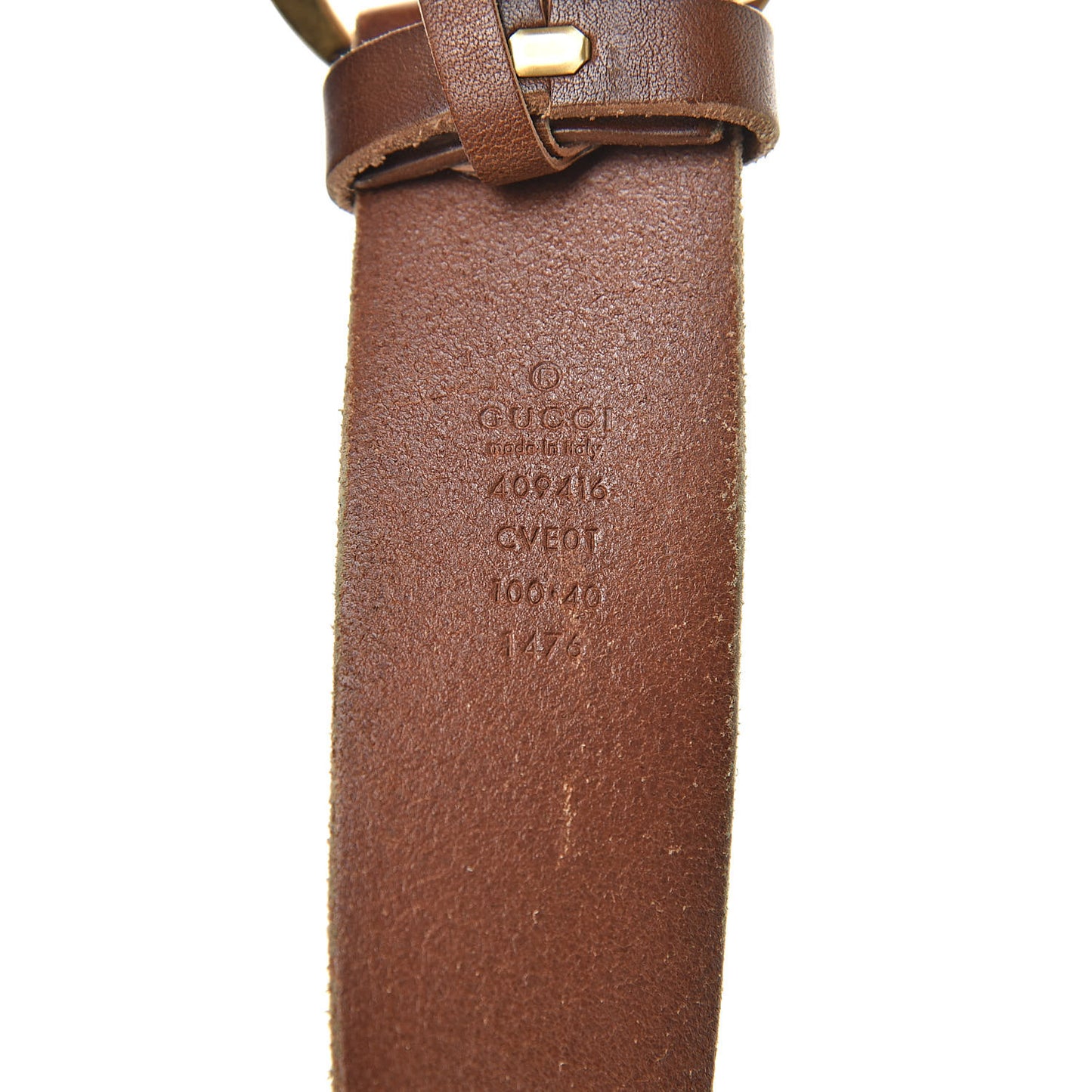 Faded Calfskin Double G 40mm Belt 100 40 Cuir