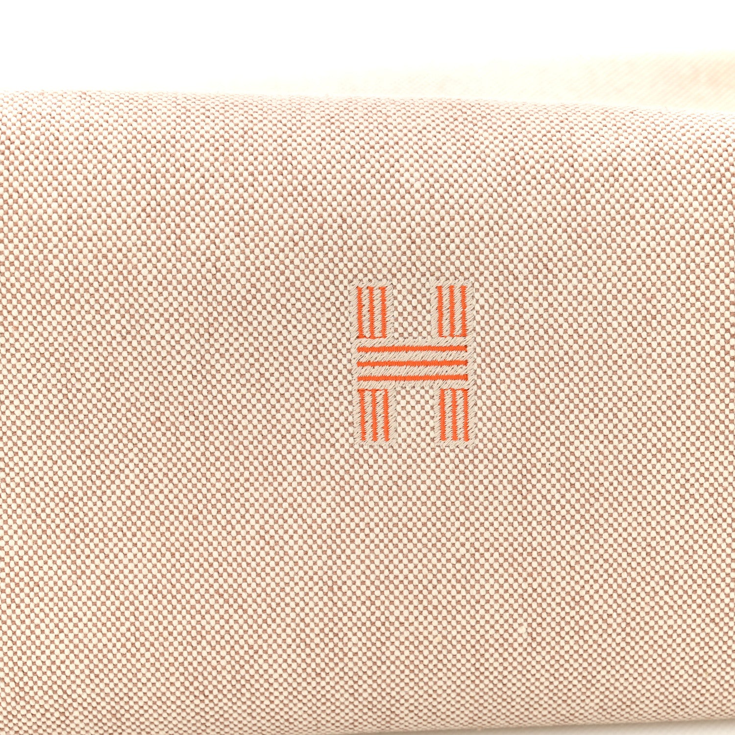 Hermes Canvas Large Bride-A-Brac Pouch Natural Orange 7 of 9