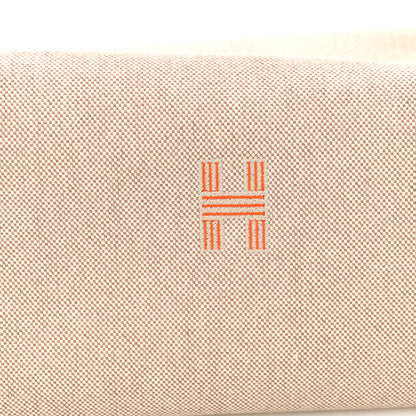Hermes Canvas Large Bride-A-Brac Pouch Natural Orange 7 of 9