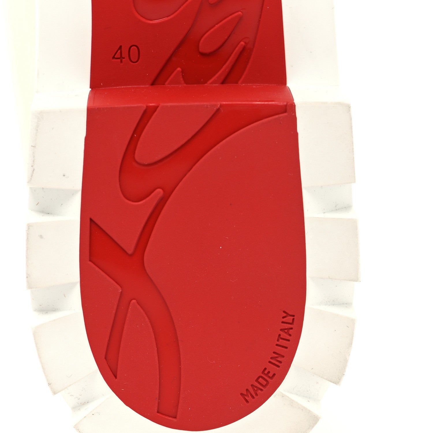 Christian Louboutin Patent Lock Woody Loafers 40 White 6 of 8