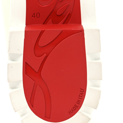 Christian Louboutin Patent Lock Woody Loafers 40 White 6 of 8