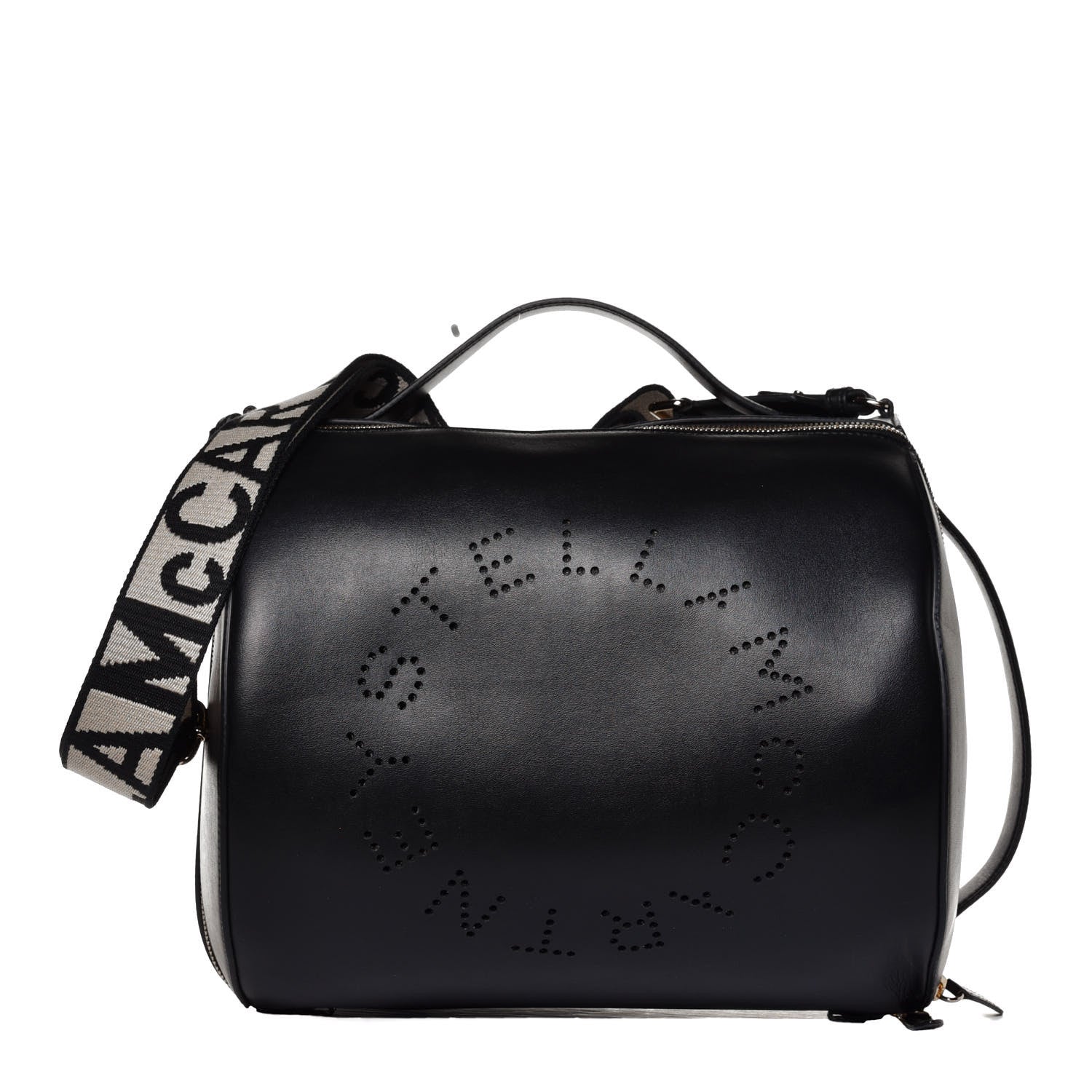 Stella McCartney Eco Alter Nappa Perforated Logo Mini Bag Black 1 of 4