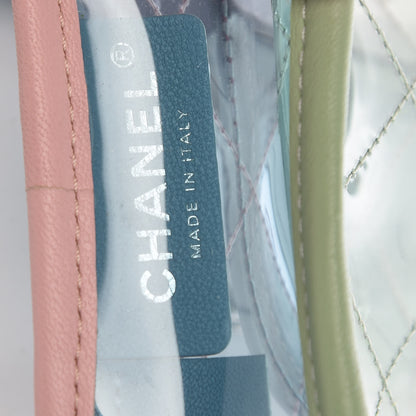 Chanel Lambskin PVC Quilted Mini Coco Splash Flap Blue Green 7 of 10