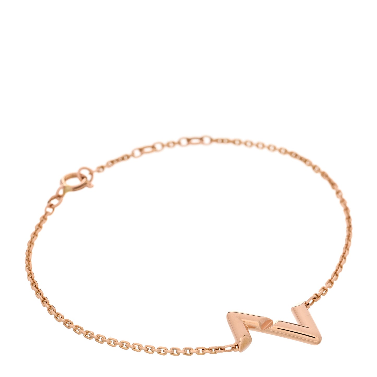 18K Pink Gold Volt Upside Down Chain Bracelet