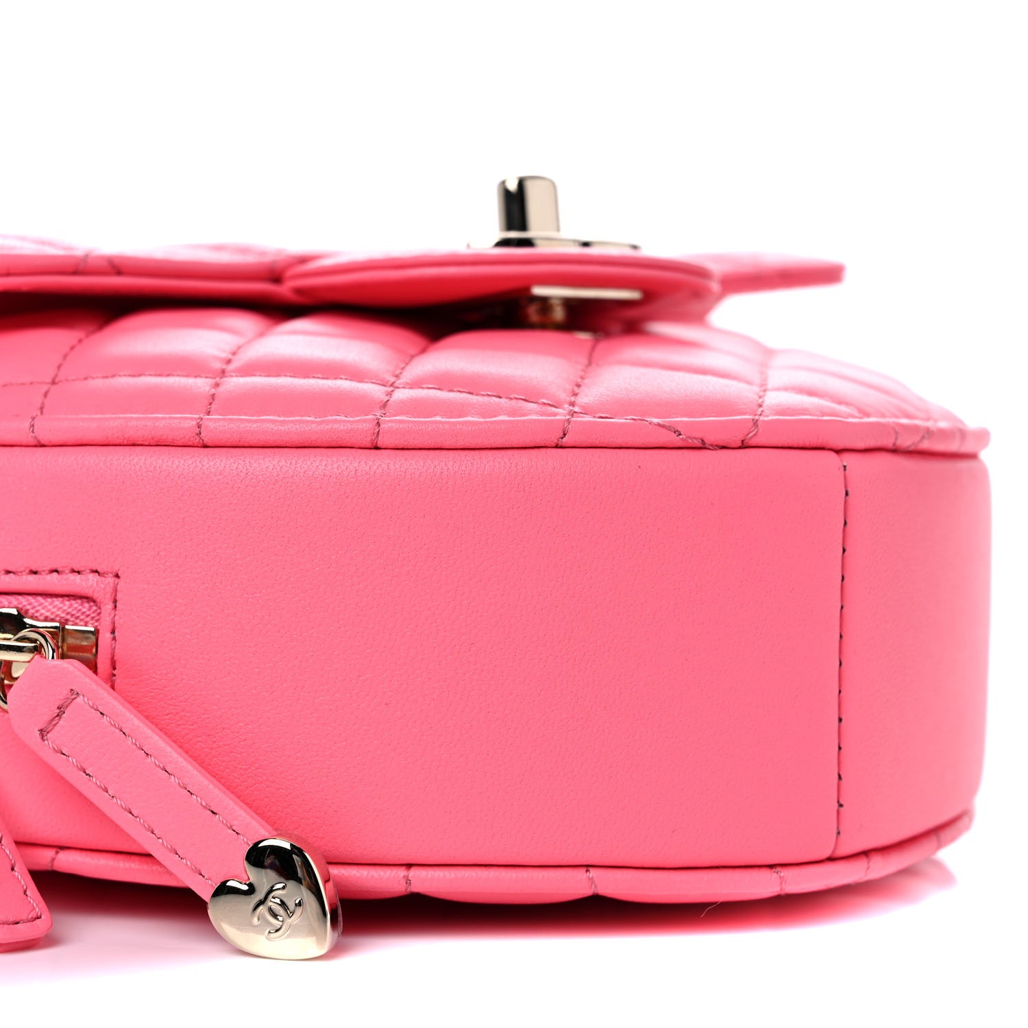 Chanel Lambskin Quilted CC In Love Heart Bag Pink 8 of 10