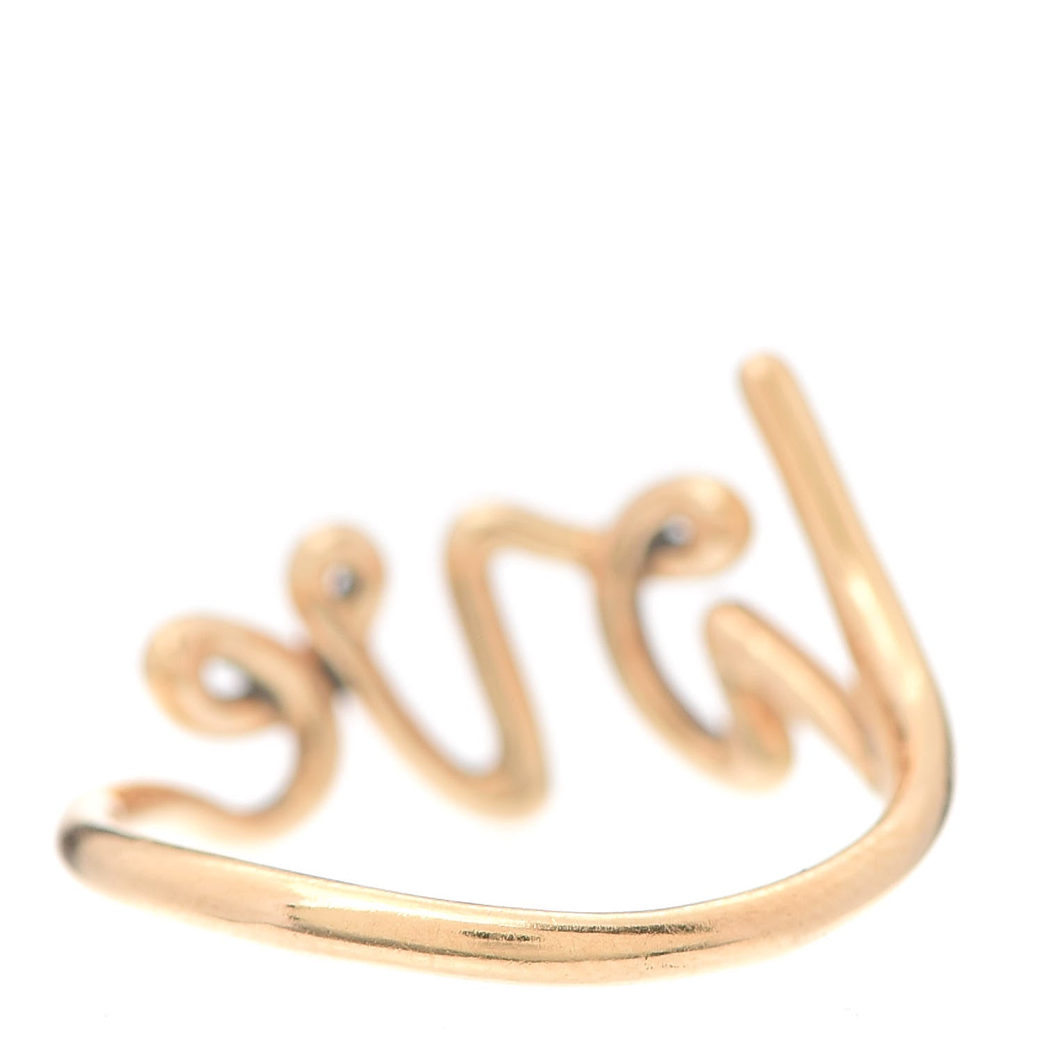 Tiffany 18K Rose Gold Paloma Picasso Graffiti Love Ring 53 6.5 3 of 6