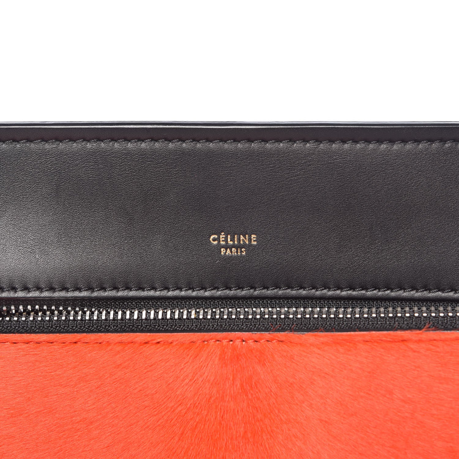 Celine Pony Hair Medium Edge Shoulder Bag Vermillion 6 of 13