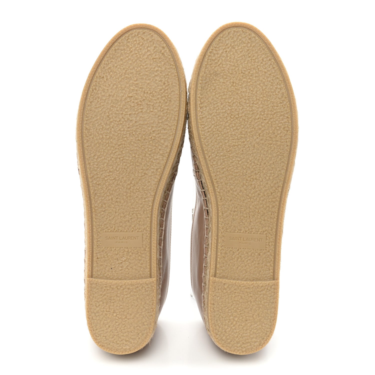 Saint Laurent Lambskin Monogram Espadrilles 39 Nude 5 of 10