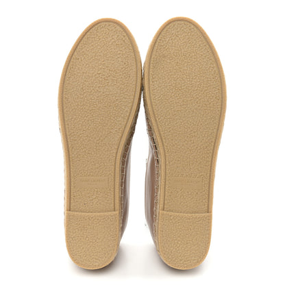Saint Laurent Lambskin Monogram Espadrilles 39 Nude 5 of 10