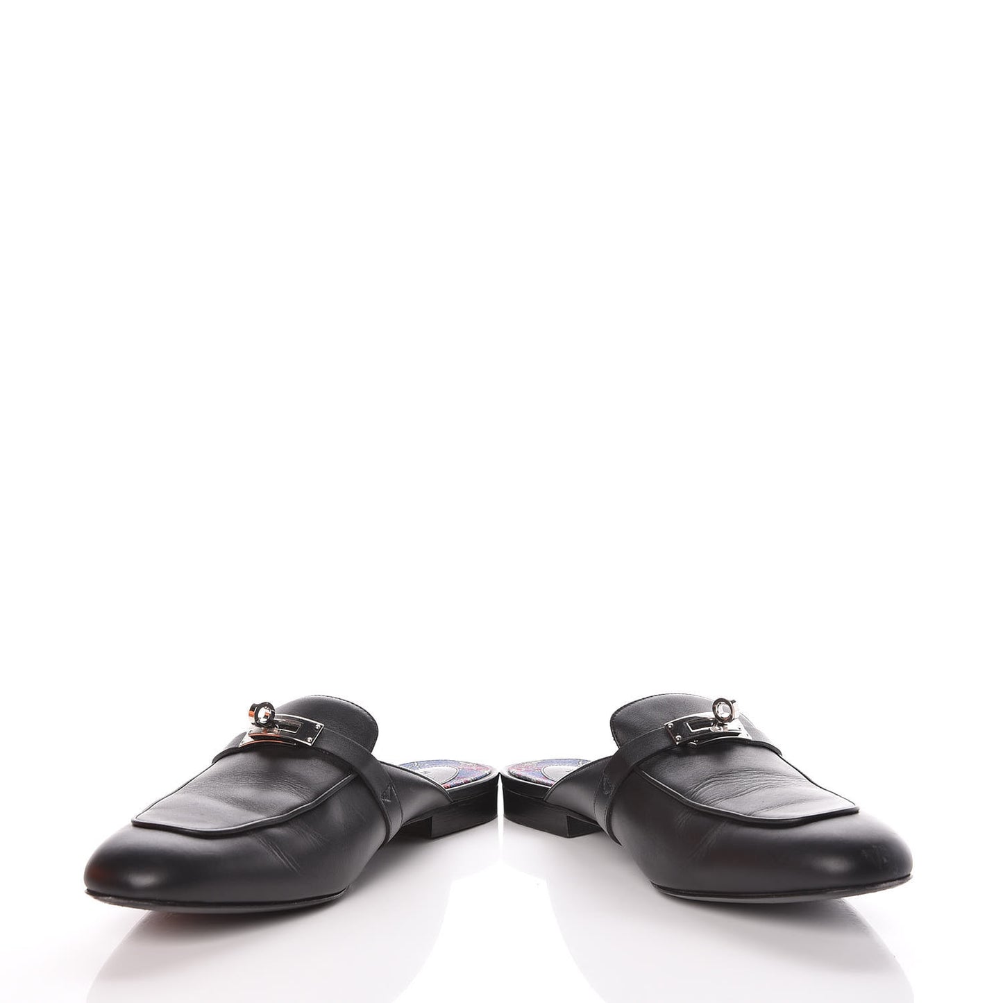 Calfskin Oz Mules 41 Black
