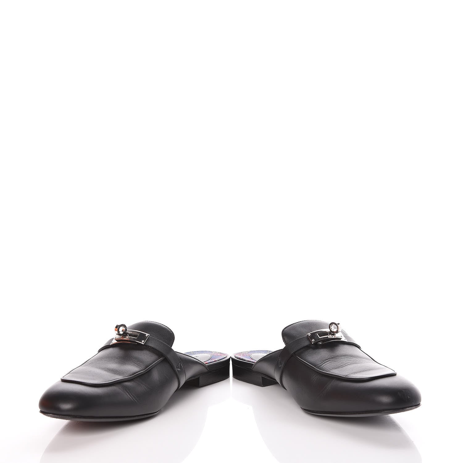 Hermes Calfskin Oz Mules 41 Black 6 of 16