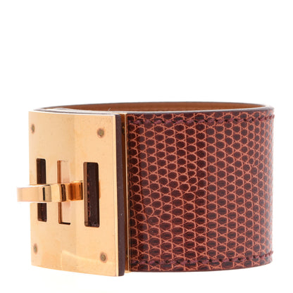 Hermes Lizard Kelly Dog Cuff T1 Etrusque 1 of 7