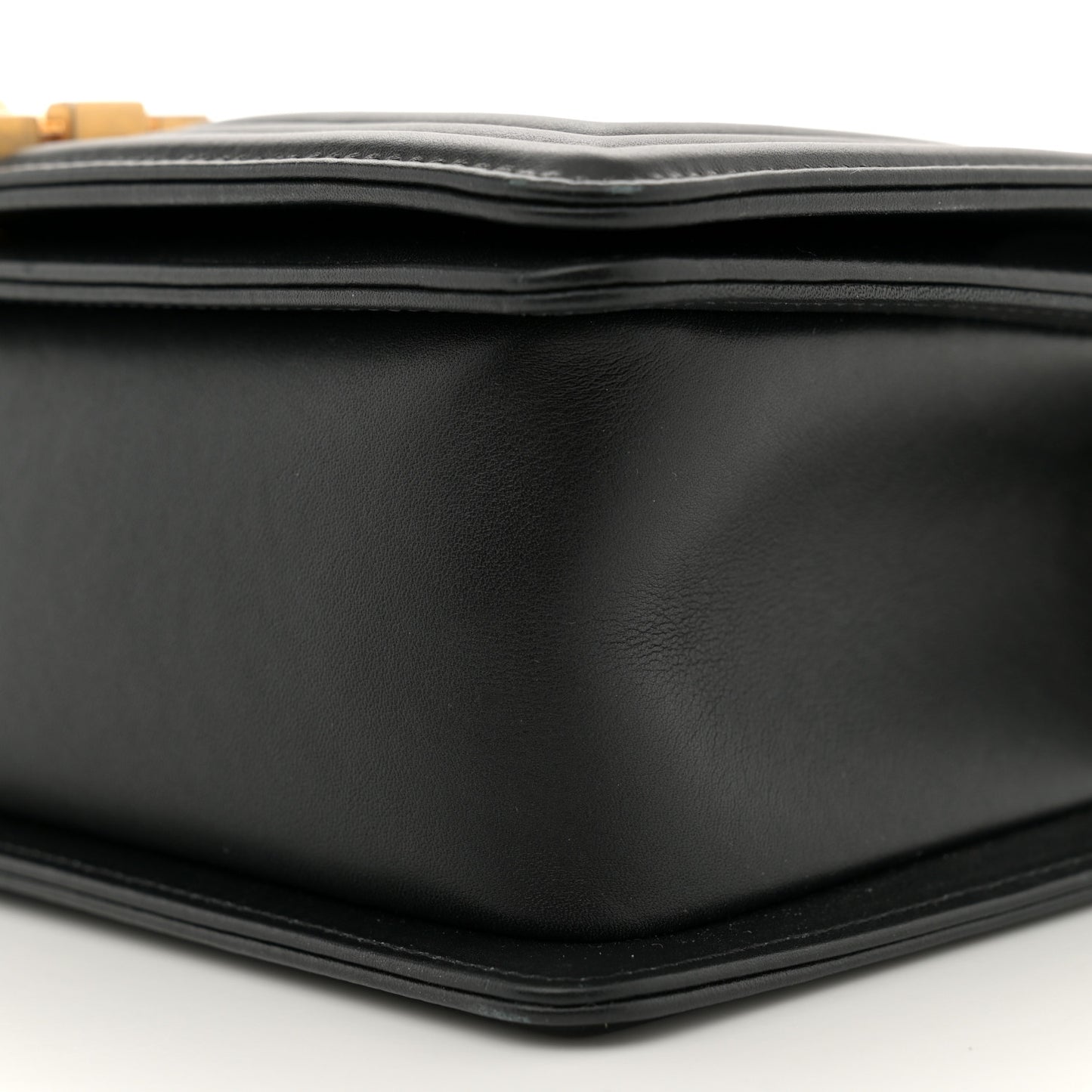 Calfskin Quilted Medium Boy Flap Black