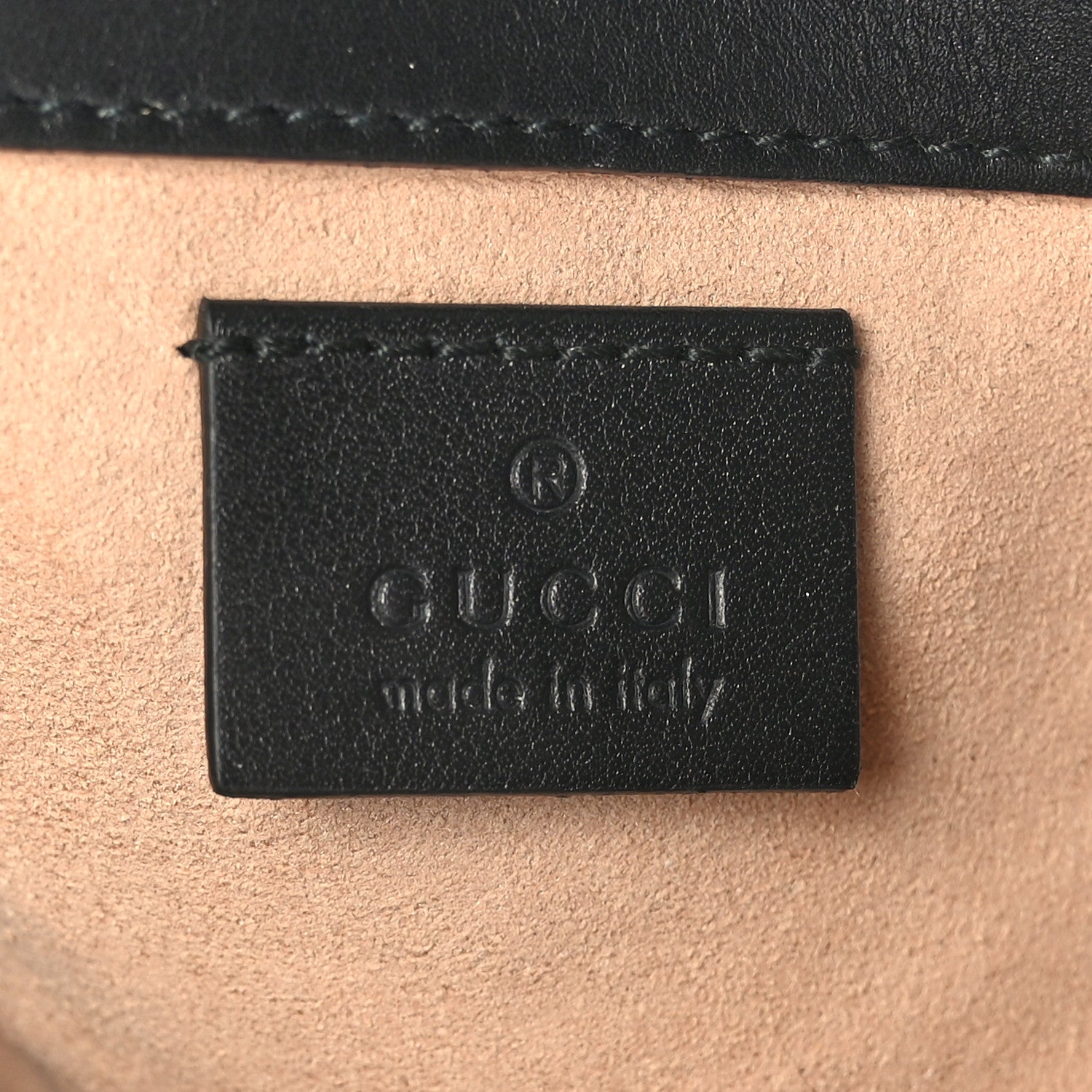 Gucci Calfskin Matelasse Super Mini GG Marmont Shoulder Bag Black 6 of 10