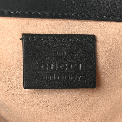 Gucci Calfskin Matelasse Super Mini GG Marmont Shoulder Bag Black 6 of 10