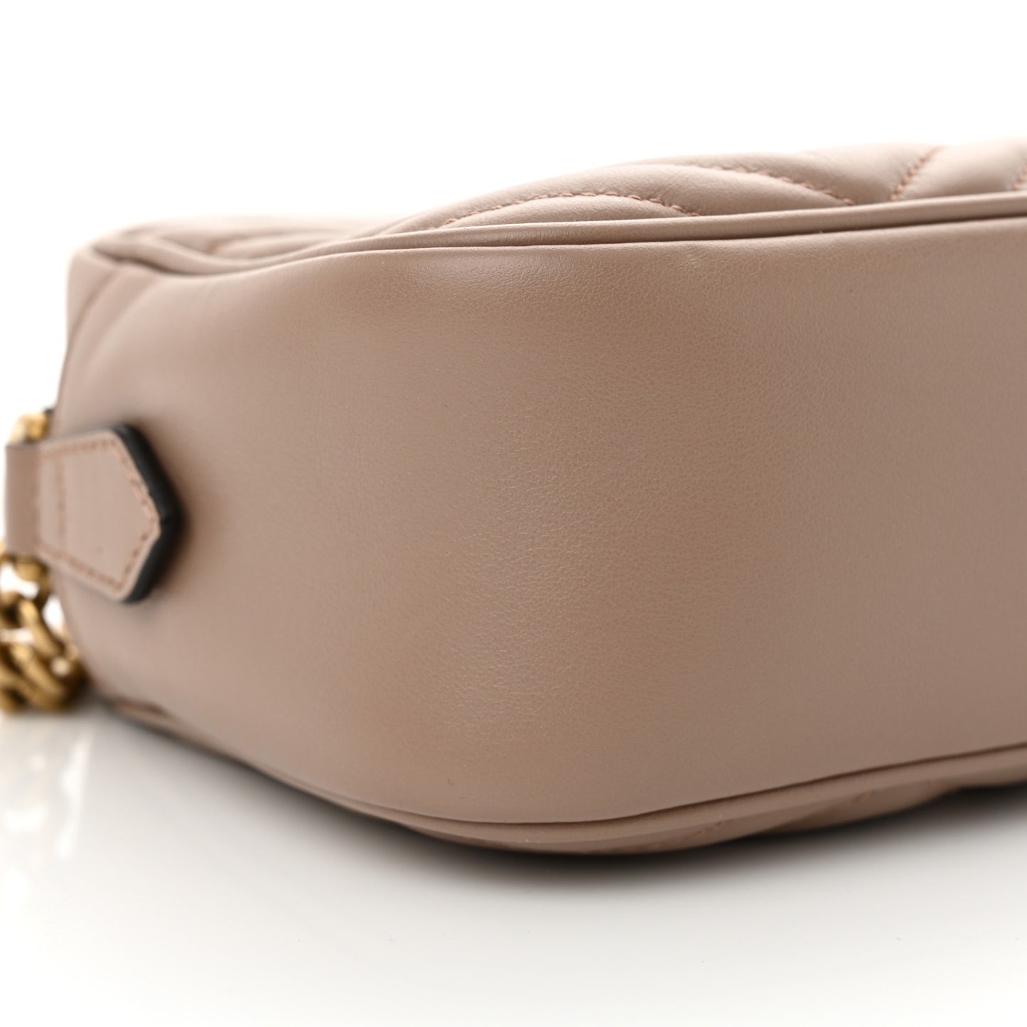 Calfskin Matelasse Small GG Marmont Chain Shoulder Bag Porcelain Rose