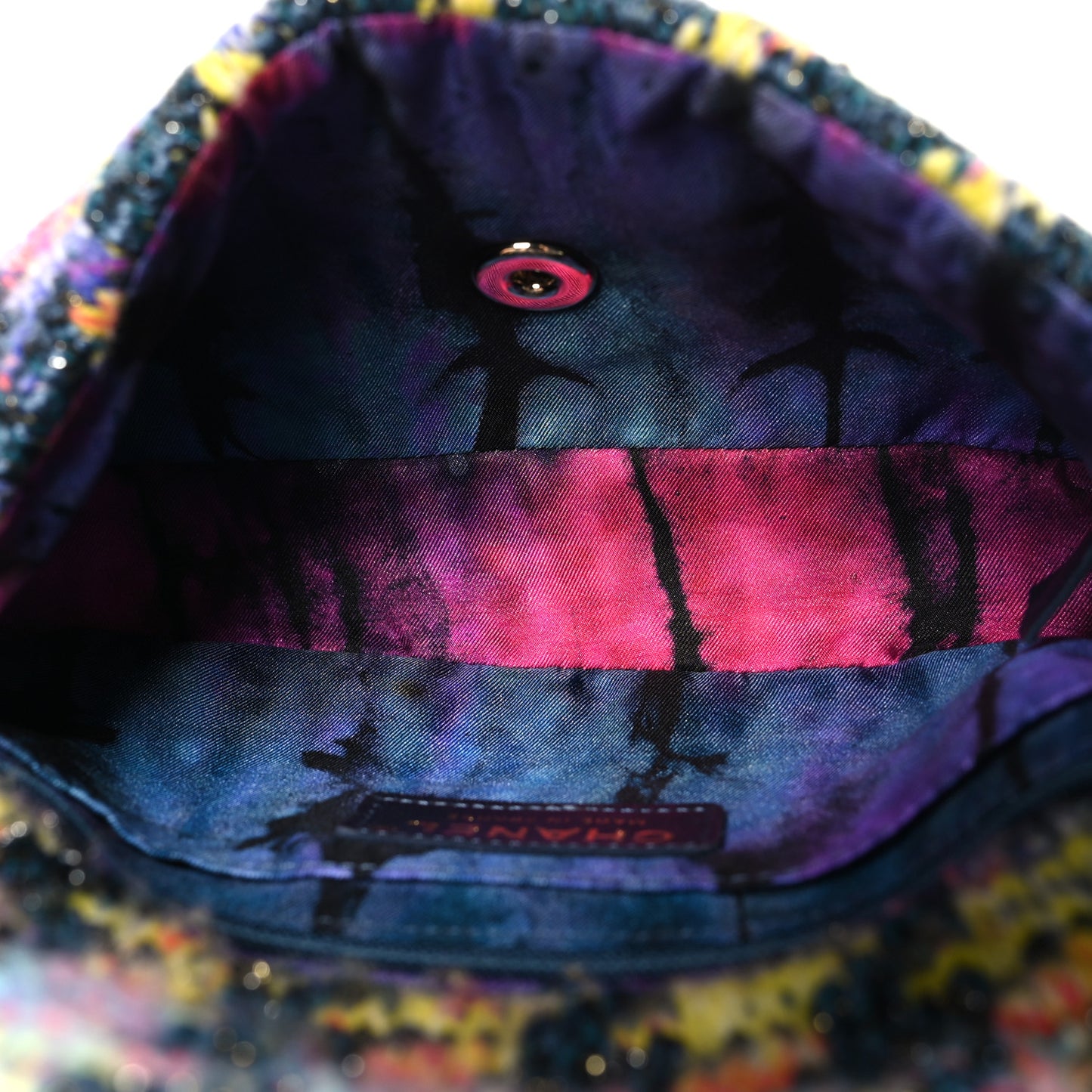 Knit Mini Rectangular Flap Multicolor