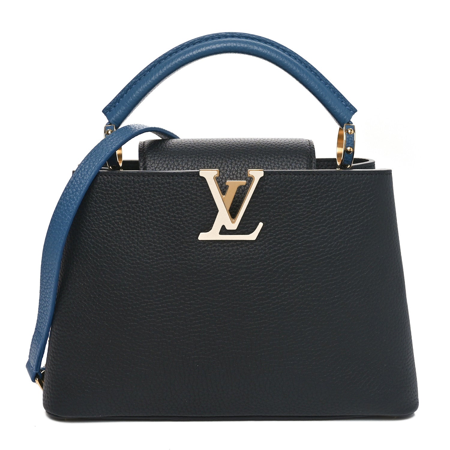 Louis Vuitton Taurillon Capucines BB Black General Blue 1 of 9