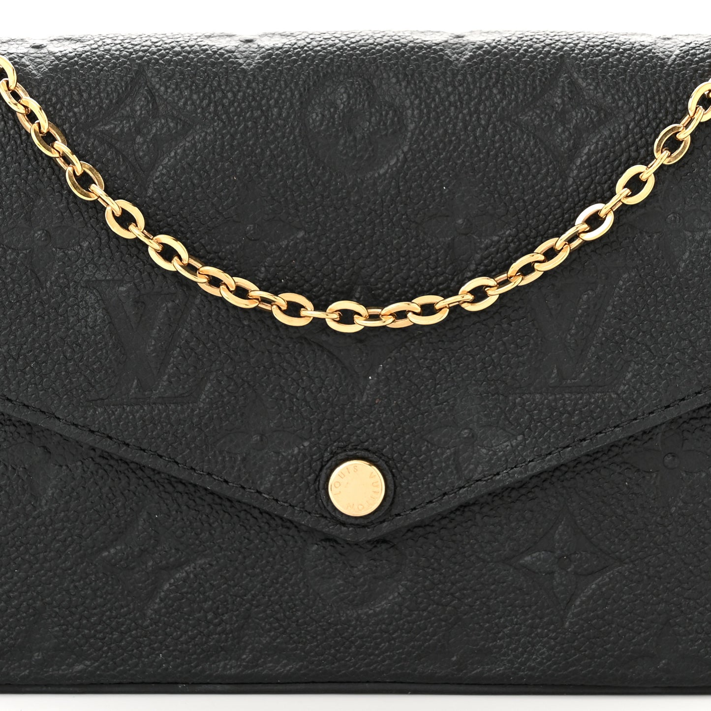 Empreinte Pochette Felicie Chain Wallet Black
