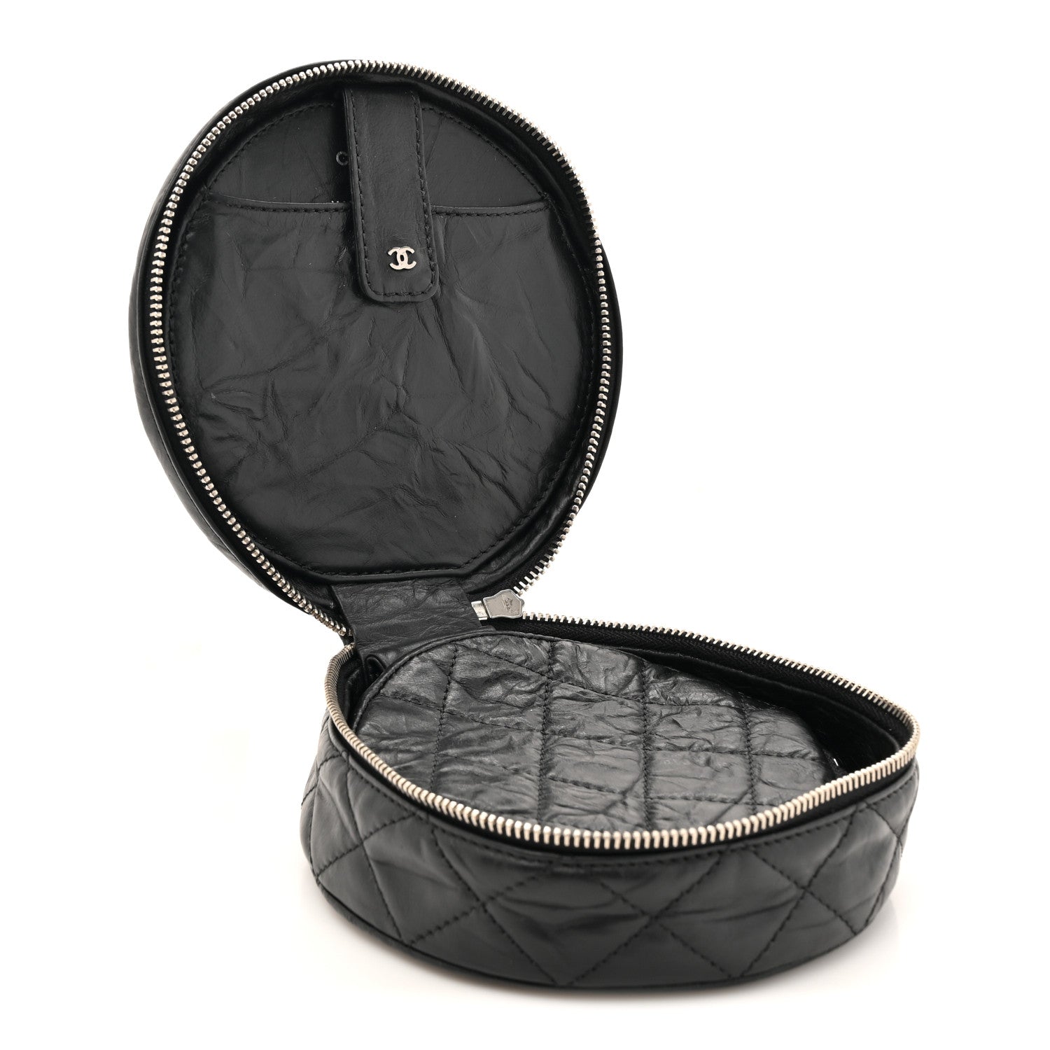 Chanel Aged Calfskin Quilted Belt Waist Bag  Black 5 of 9