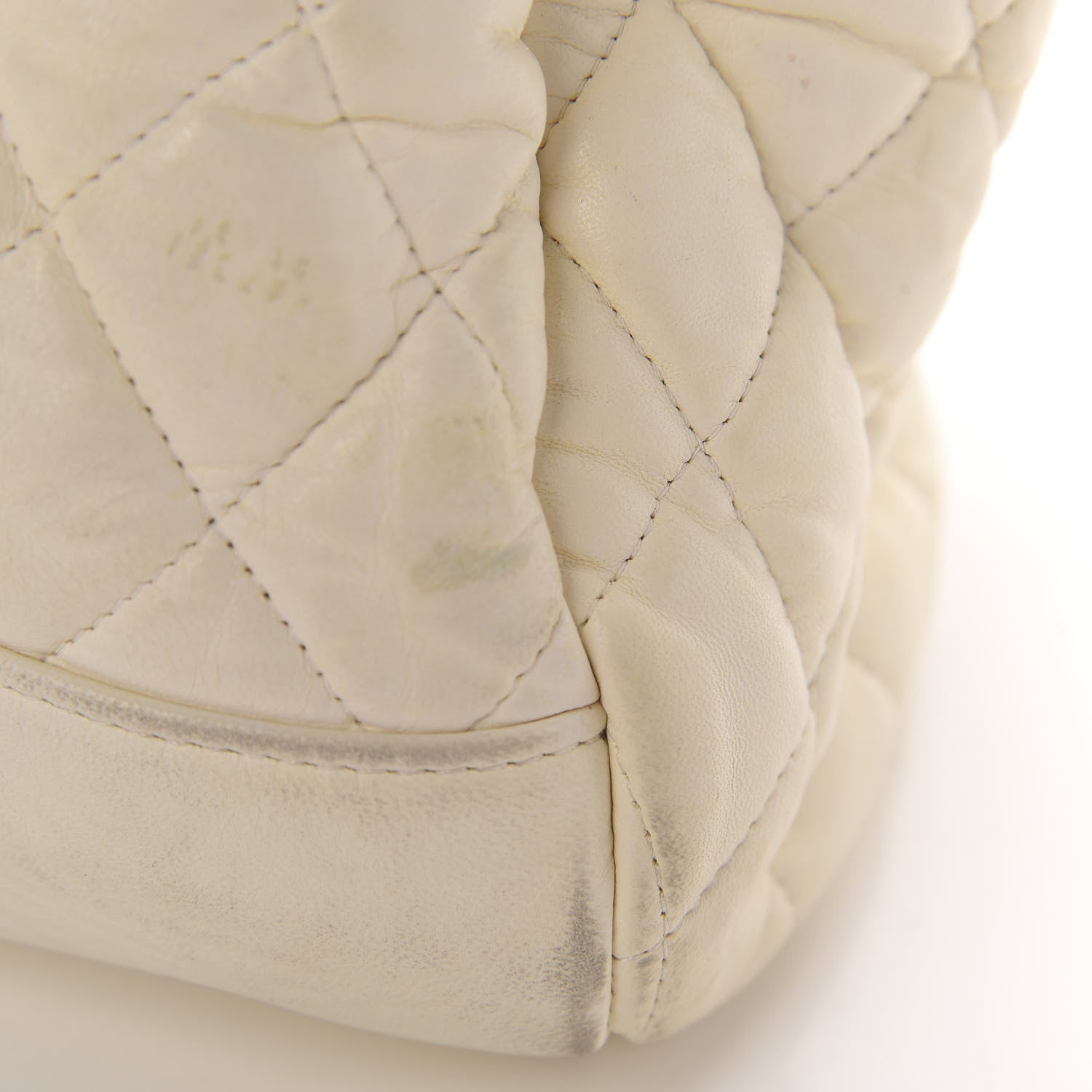 Chanel Lambskin Quilted Large Paris Moscou Red Square Bag Beige 11 of 18