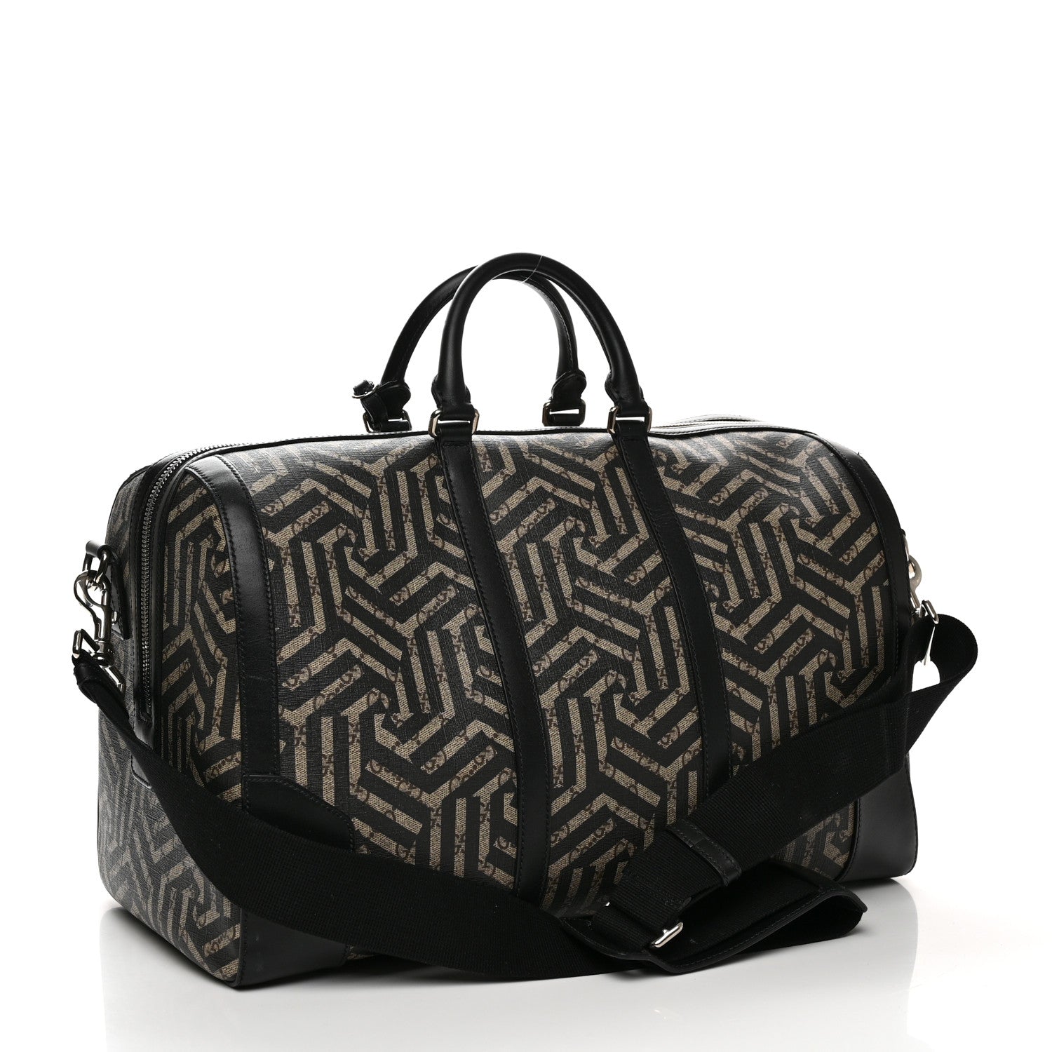 Gucci GG Supreme Monogram Caleido Medium Duffle Black 2 of 11
