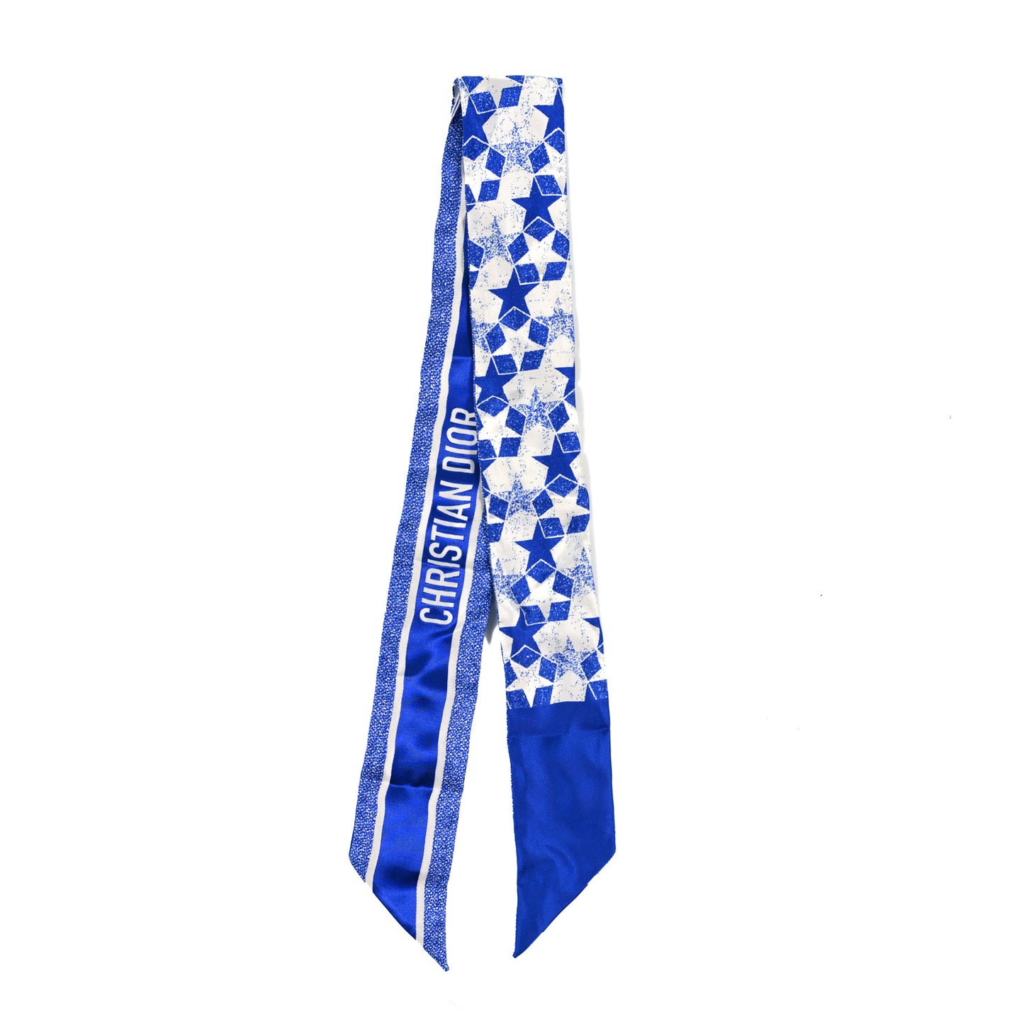 Silk Star Mitzah Scarf Blue