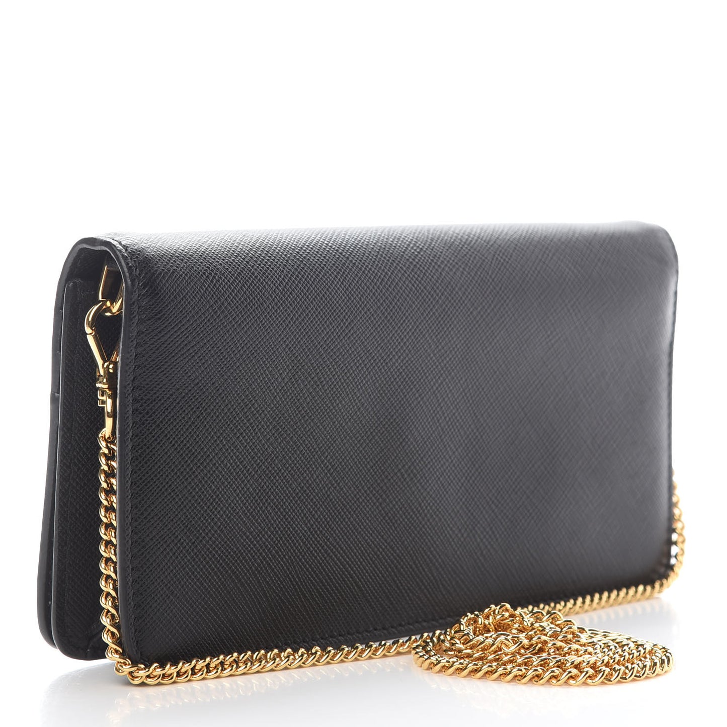 Saffiano Metal Oro Mini Bag Black