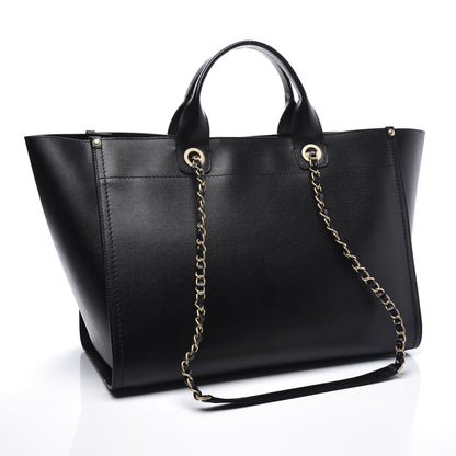 Chanel Caviar Medium Studded Deauville Tote Black 2 of 10