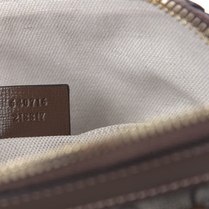 Gucci GG Supreme Monogram Azalea Calfskin Mini Horsebit 1955 Top Handle Bag Beige Ebony Brown Sugar 9 of 9