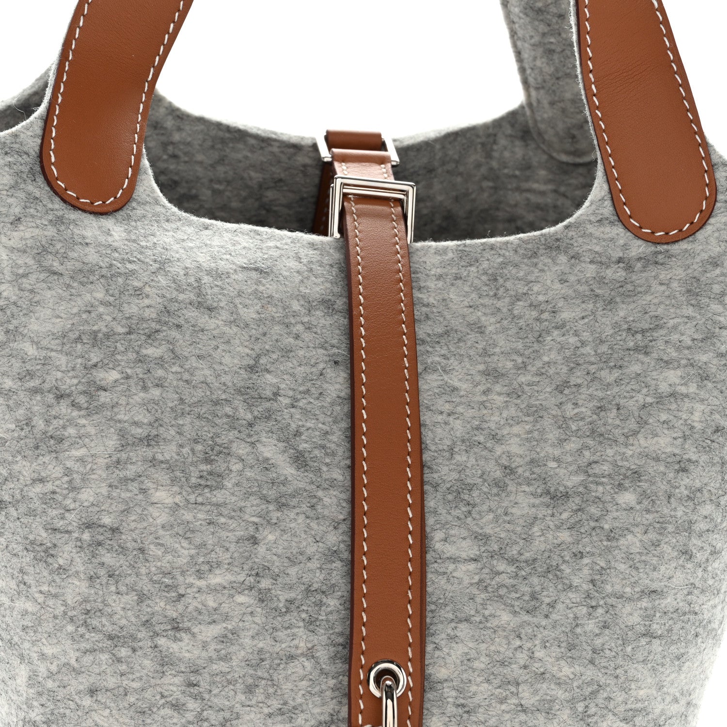 Hermes Feutre Swift Picotin Lock 18 PM Gris Clair Gold 7 of 10