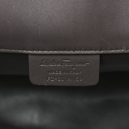 Salvatore Ferragamo Calfskin Studio Bag Caraway Seed 7 of 9