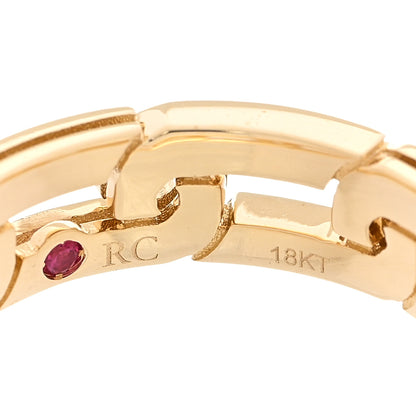 Roberto Coin 18K Yellow Gold Navarra Slim Ring 53 6.5 4 of 4