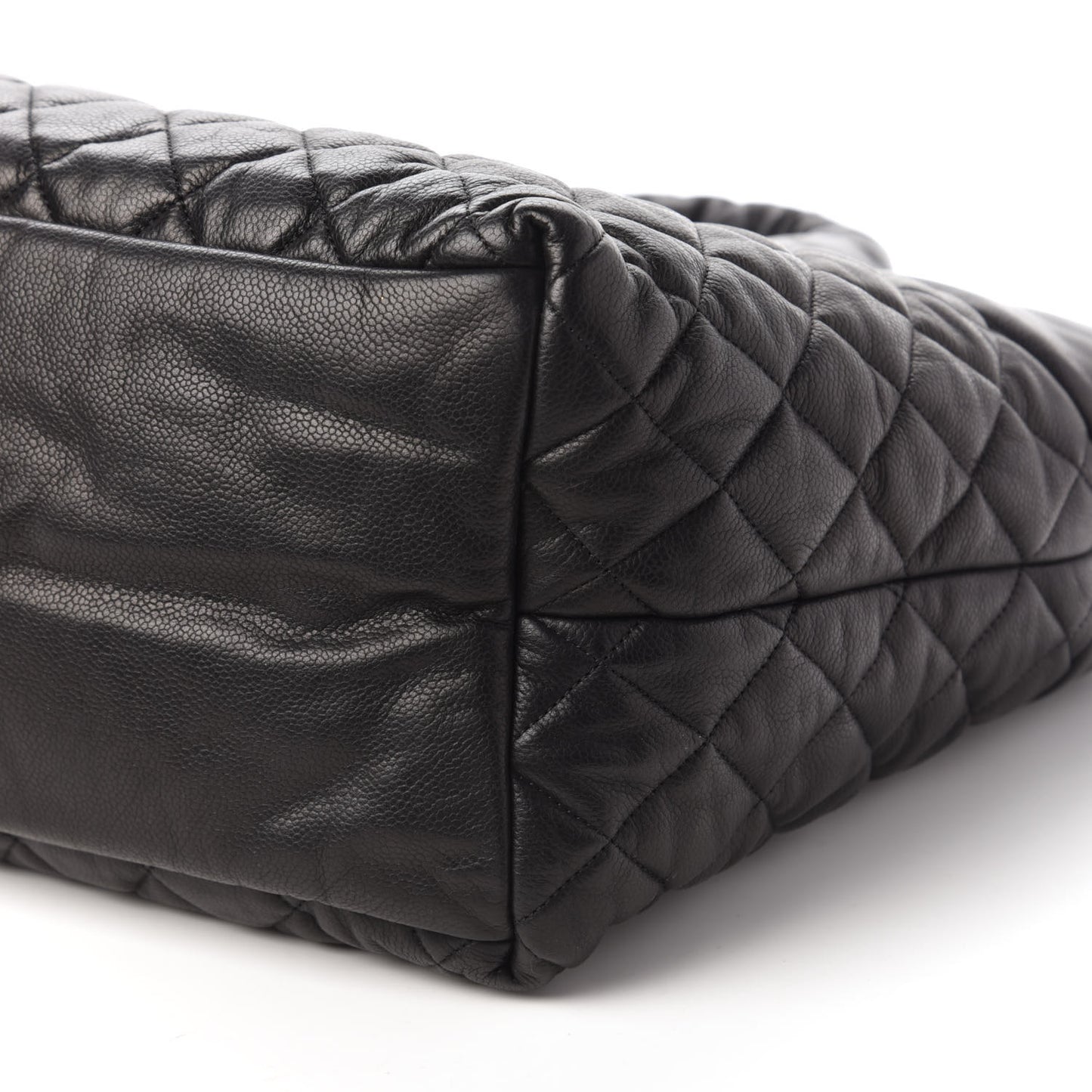 Caviar Quilted Large Coco Cocoon Tote Black