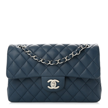 Chanel Lambskin Quilted Small Double Flap Navy 1 of 10
