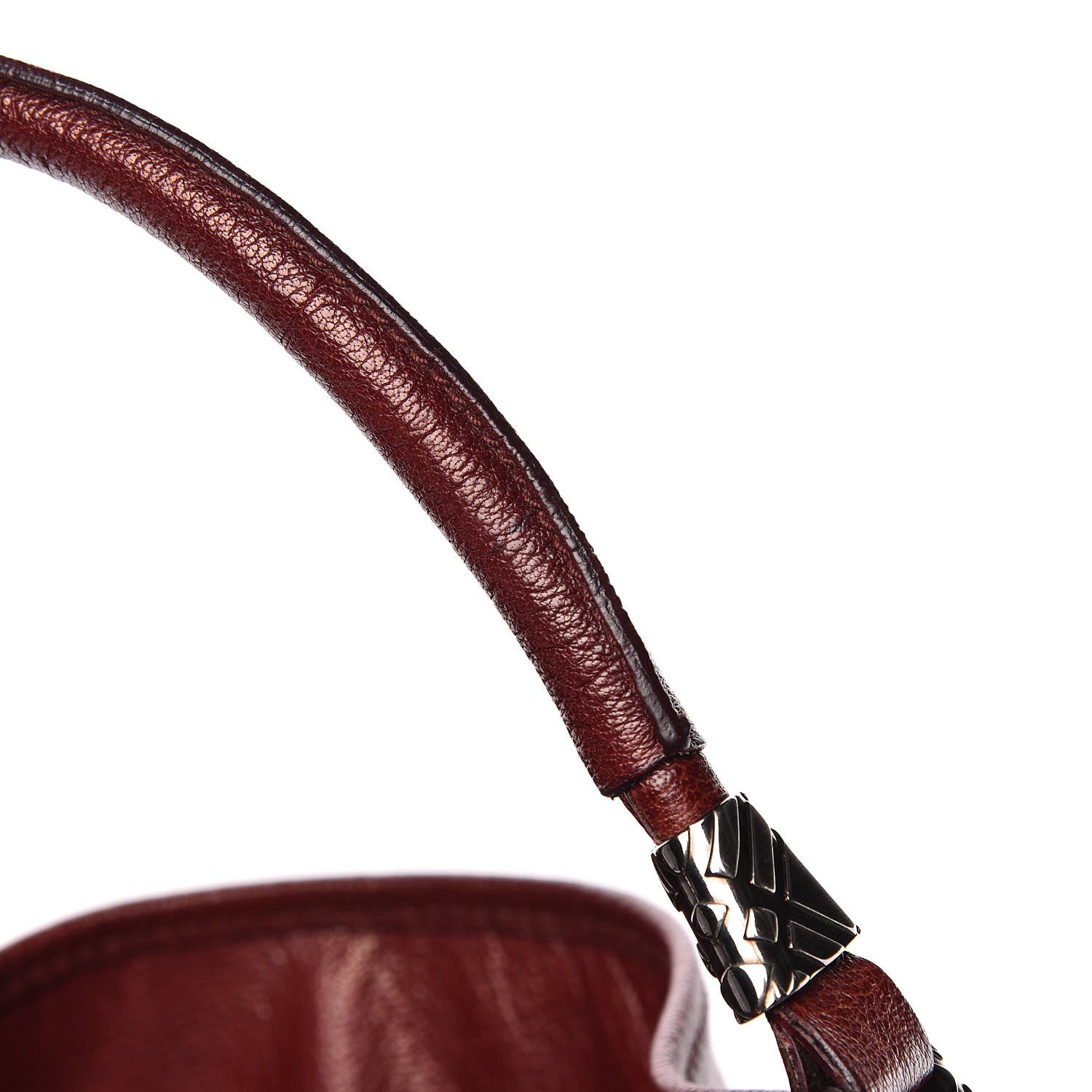 Burberry Calfskin Chain Tote Burgundy 14 of 15