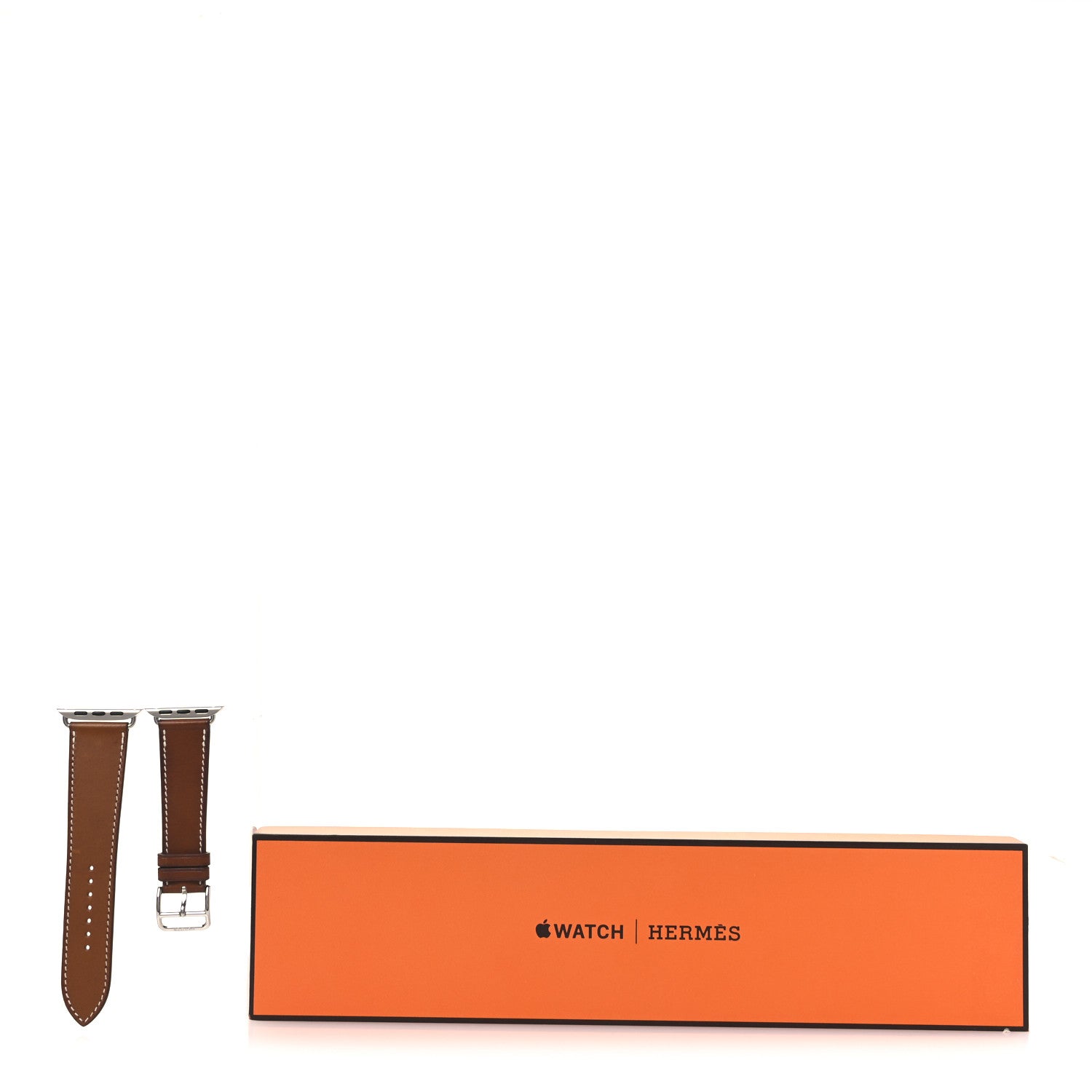 Hermes Barenia 42mm Apple Watch Single Tour Band Fauve 7 of 8