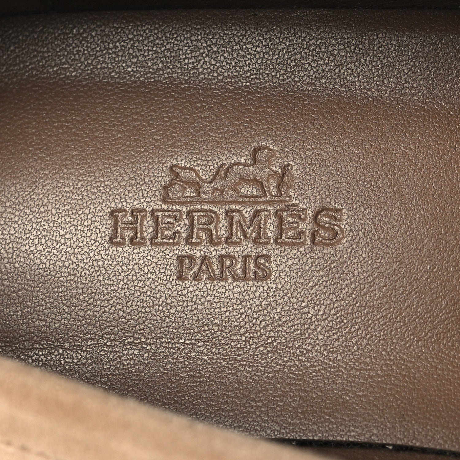 Hermes Suede Goatskin Womens Faubourg Loafers 38 Beige Argile 9 of 10