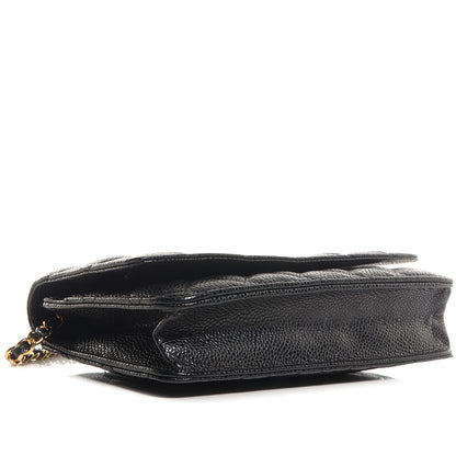 Chanel Caviar Quilted Wallet On Chain WOC Black 4 of 9
