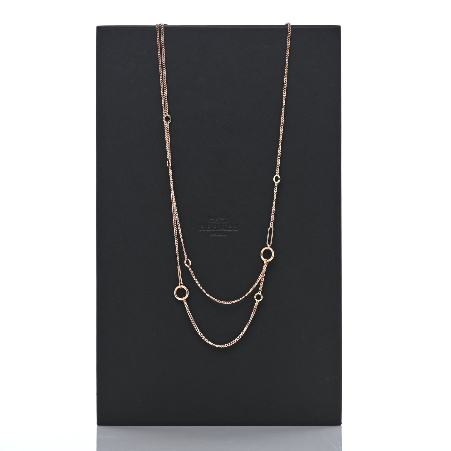 18K Rose Gold Echappee Extra Long Necklace