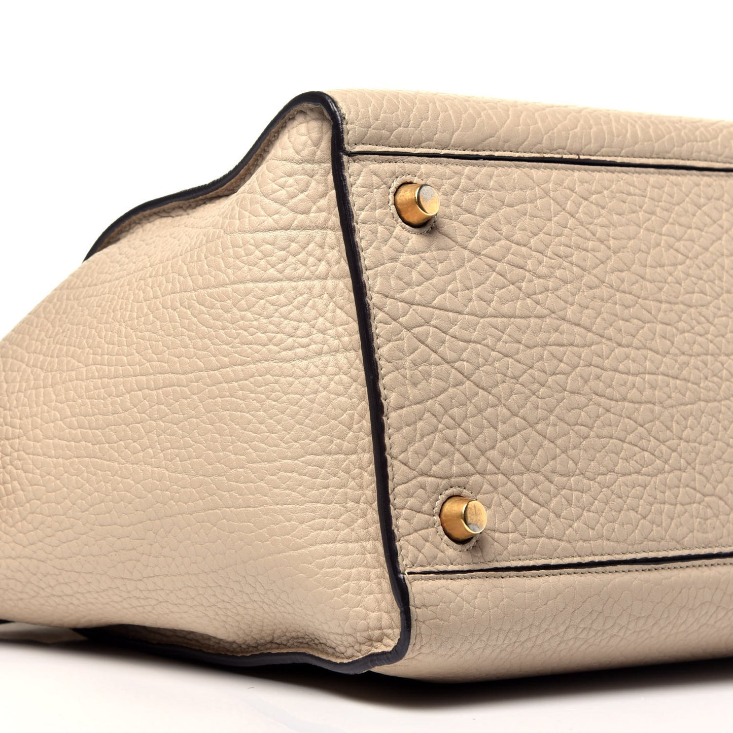 Bullhide Calfskin Small Ring Bag Dune